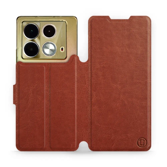 Hülle für Infinix Note 40 - Farbe Brown&Orange