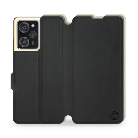 Phone Case Xiaomi Poco X5 Pro 5G - Design Black with Platinum