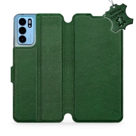 Phone Case OPPO Reno 6 5G - Design Green Leather