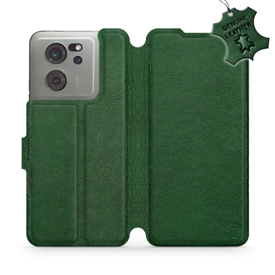 Phone Case Xiaomi 13T Pro - Design Green Leather