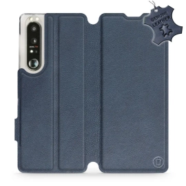 Phone Case Sony Xperia 1 III - Design Blue Leather
