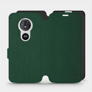 Phone Case Motorola Moto E5 - Design Green with Black