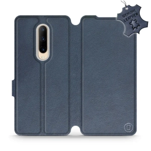 Phone Case OnePlus 7 Pro - Design Blue Leather