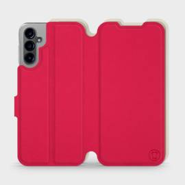 Phone Case Samsung Galaxy A14 4G - Design Red with Platinum