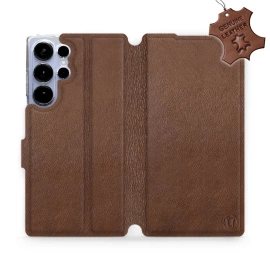 Phone Case Samsung Galaxy S25 Ultra - Design Brown Leather