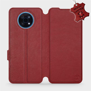 Phone Case Nokia G50 5G - Design Dark Red Leather