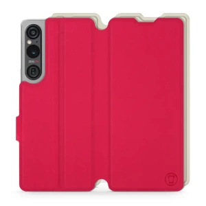 Phone Case Sony Xperia 1 V - Design Red with Platinum