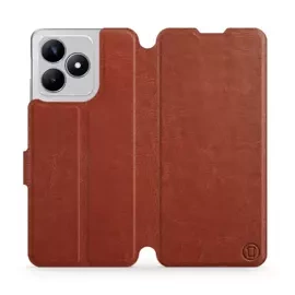 Phone Case Realme C53 - Design Brown&Orange