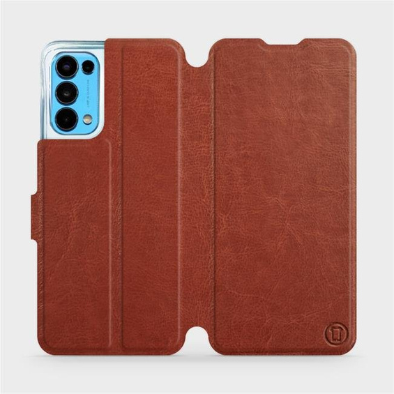 Phone Case OPPO RENO 5 5G - Design Brown&Orange