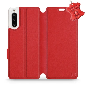 Phone Case Sony Xperia 10 II - Design Red Leather