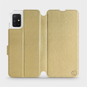 Phone Case Samsung Galaxy A51 - Design Gold&Gray