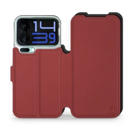 Phone Case Xiaomi 17 Pro Max - Design Dark Red with Black
