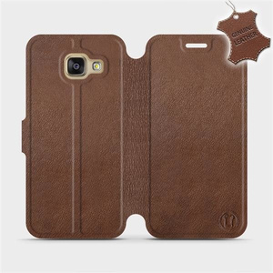 Phone Case Samsung Galaxy A3 2016 - Design Brown Leather