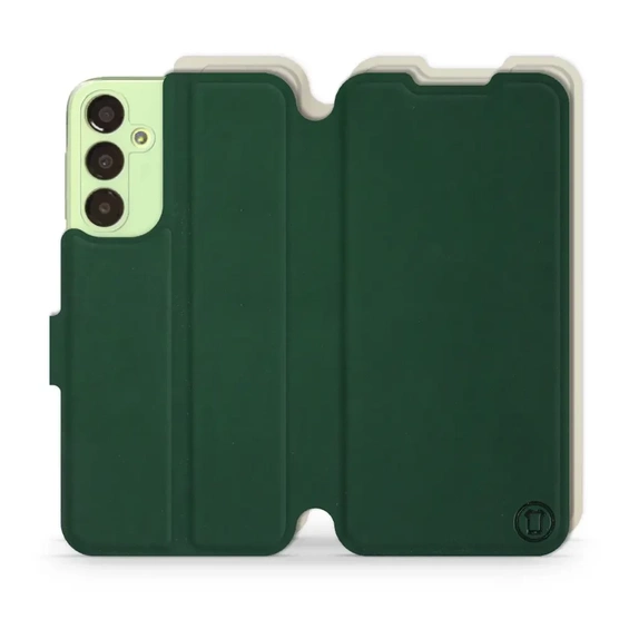 Phone Case Samsung Galaxy A24 - Design Green with Platinum