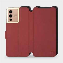 Phone Case Vivo V23 5G - Design Dark Red with Black