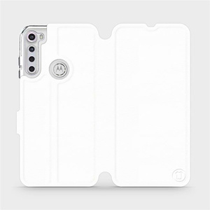 Etui do Motorola One Fusion Plus - wzór White&Gray