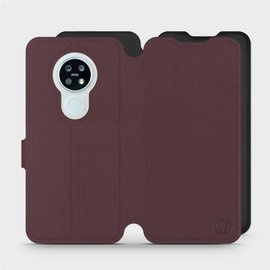 Phone Case Nokia 6.2 - Design Burgundy with Black