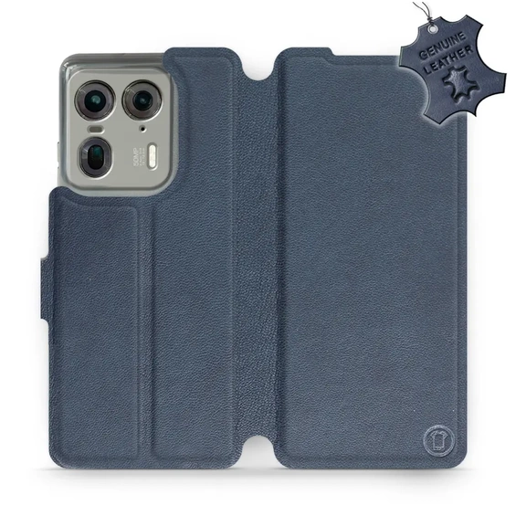 Phone Case Motorola Edge 50 Ultra - Design Blue Leather