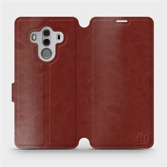 Phone Case Huawei Mate 10 Pro - Design Brown&Orange