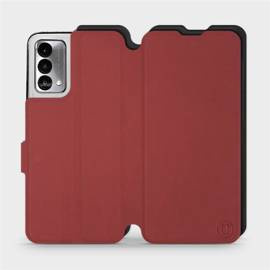 Hülle für Realme GT Master Edition - Farbe Dunkelrot mit Schwarz