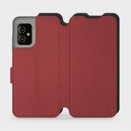 Phone Case Asus Zenfone 8 - Design Dark Red with Black