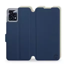 Phone Case Motorola Moto G13 - Design Navy with Platinum