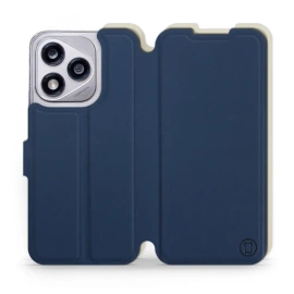 Phone Case Huawei Honor 400 Lite - Design Navy with Platinum