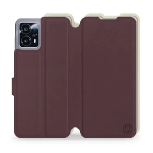 Phone Case Motorola Moto G13 - Design Burgundy with Platinum