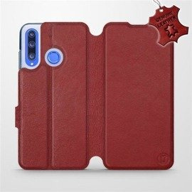Phone Case Huawei Honor 20 Lite - Design Dark Red Leather