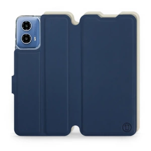 Phone Case Motorola Moto G34 5G - Design Navy with Platinum