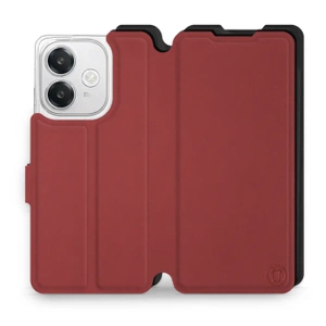 Phone Case OPPO A40 - Design Dark Red with Black