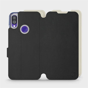 Phone Case Xiaomi Redmi Note 7 - Design Black with Platinum