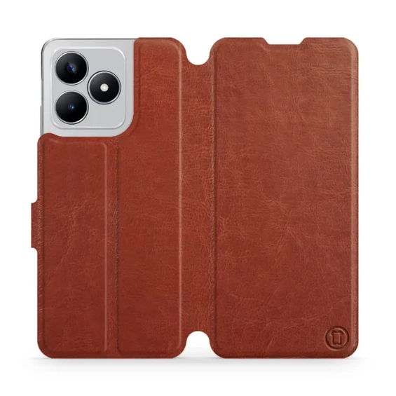 Phone Case Realme C53 - Design Brown&Orange
