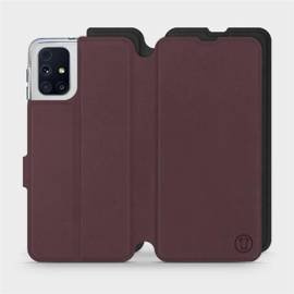 Phone Case Samsung Galaxy M31s - Design Burgundy with Black