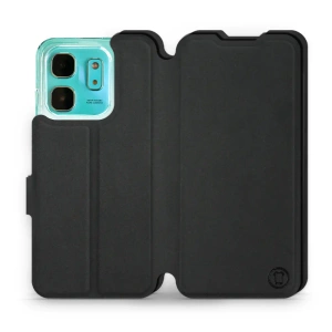 Etui Soft Touch do Infinix HOT 50i - wzór Satynowa czerń