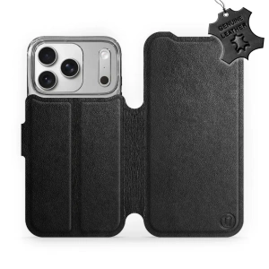 Phone Case Apple iPhone 17 Pro - Design Black Leather