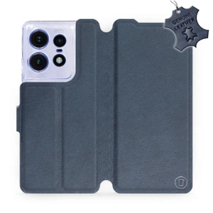 Phone Case Motorola Edge 50 Pro - Design Blue Leather