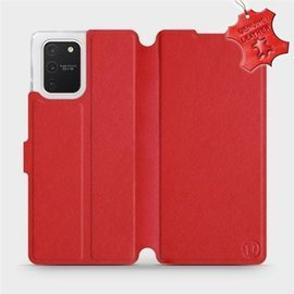 Phone Case Samsung Galaxy S10 Lite - Design Red Leather