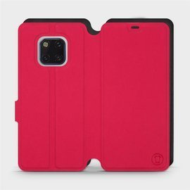 Etui Soft Touch do Huawei Mate 20 Pro - wzór Żywa czerwień z czernią