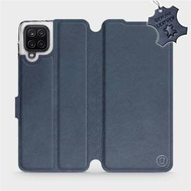 Phone Case Samsung Galaxy A12 - Design Blue Leather