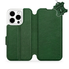 Phone Case Apple iPhone 15 Pro - Design Green Leather