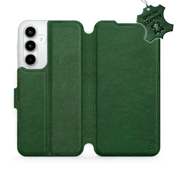 Phone Case Samsung Galaxy A35 5G - Design Green Leather