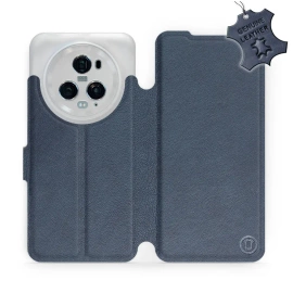 Phone Case Huawei Honor Magic5 Pro 5G - Design Blue Leather