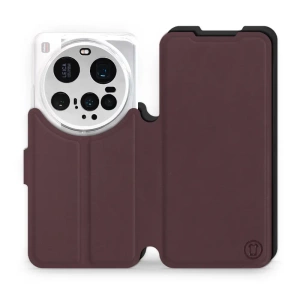 Phone Case Xiaomi 15 Ultra - Design Burgundy with Black