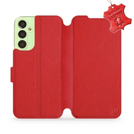 Phone Case Samsung Galaxy A24 - Design Red Leather