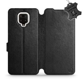 Phone Case Xiaomi Redmi Note 9 Pro - Design Black Leather