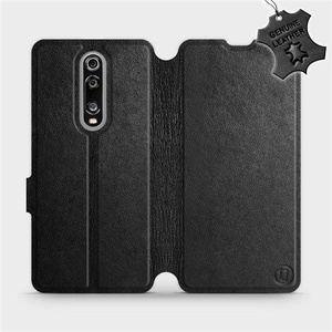 Phone Case Xiaomi Mi 9T - Design Black Leather