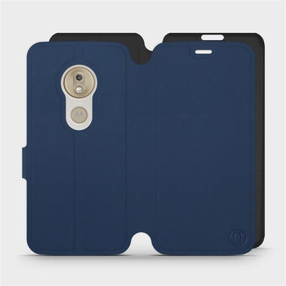 Etui Soft Touch do Motorola Moto G7 Play - wzór Głęboki granat z czernią