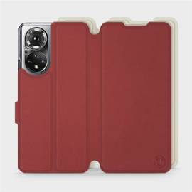 Phone Case Huawei Honor 50 - Design Dark Red with Platinum