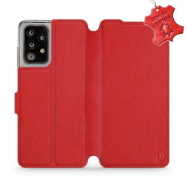 Phone Case Samsung Galaxy A52S 5G - Design Red Leather